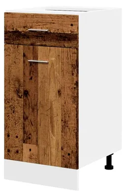 Produktbild von Schubunterschrank Lyon in Altholz-Optik 40x46x81,5 cm aus Holzwerkstoff