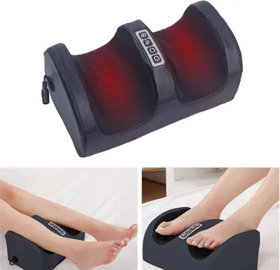 Produktbild von OKWISH FußMassagegerät Mit Heizung, Tiefengewebsmassage, Entspannende Beinmuskulatur, Fuß- Und WadenmassagegeräT Mit Massagerollen, Geschenke FüR Mama, Papa Und Freunde