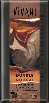 Produktbild von Vivani Dunkle Nougat Gianduja -- 100g