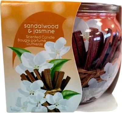 Zdjęcie produktu dla At Home - Zapachy - Świeca zapachowa - Drzewo sandałowe i jaśmin - 70 g - 1 szt