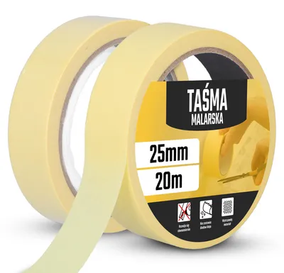 Produktbild von TRCR Malerkrepp 25 mm x 20 m Papier Abdeckband 2 Stück