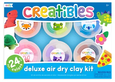 Produktbild von Ooly lufttrocknende Knete Bastelset - Creatibles DIY Ton-Kit für Kinder