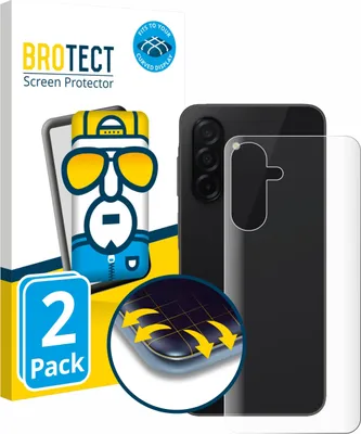 Produktbild von 2x BROTECT Fullscreen Schutzfolie für Samsung Galaxy A26 5G (Rückseite) Displayschutz Folie Fullcover Klar Transparent