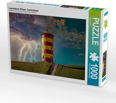 Produktbild von CALVENDO Puzzle Leuchrtturm Pilsum, Deutschland | 1000 Teile Lege-Größe 64x48cm Foto-Puzzle für glückliche Stunden