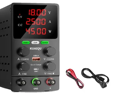Obrázok produktu pre Napájanie, bezpečná obsluha, nastaviteľné výstupné napätie, SPS1203 120 V 3 A