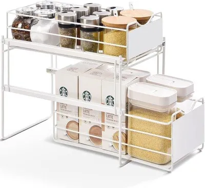 Produktbild von Famanu Küchenorganizer 2 Ebenen - Weiß