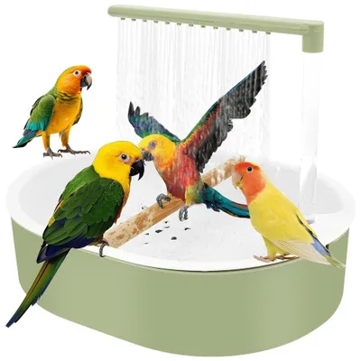Vogeldusche für Wellensittiche mit 26 Wasserauslässen, USB-Pumpe
