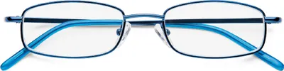 Produktbild von B&S READY READER METAL BLUE +2.5 | Elegante Lesebrille mit blauem Metallrahmen