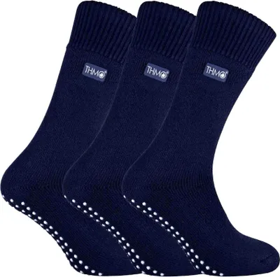Produktbild von 3er Pack Herren Anti rutsch Socken | THMO | Rutschfest Thermosocken für Winter