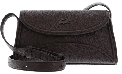 Image de LACOSTE sac à épaule bandoulière Flap Crossover Bag Dark Brown marron foncé