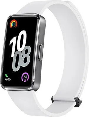 Image de INF Bracelet Magnétique en Silicone pour Huawei Band 8/9/10 - Confort Blanc