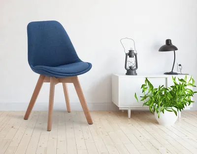 Produktbild von Besucherstuhl Borneo V2 Natura Stoff blau