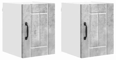 Produktbild von vidaXL Wandschrank LUCCA 2 stk. Betongrau Holzwerkstoff