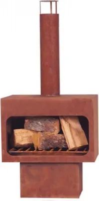 Immagine prodotto di Caminetto da giardino Markone 201-1 (non dipinto): 56 x 40 x 115 cm
