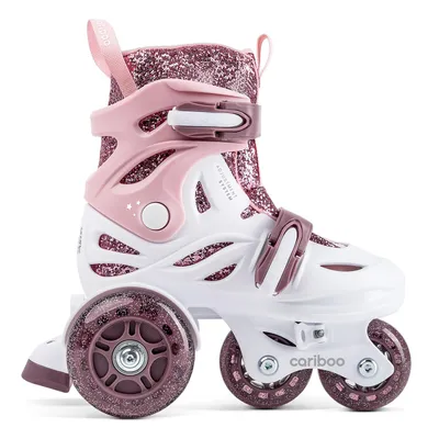 Immagine prodotto di Pattini in linea per bambini Cariboo Ballerina con ruote a LED rosa - S
