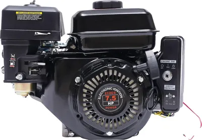 Produktbild von Benzinmotor, 7,5 PS Leistung, Elektrostarter, schwarz