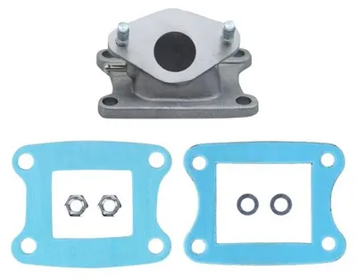 Produktbild von Ansaugstutzen 18mm + Dichtung Membranblock (Keihin Vergaser) für Honda MT MB MTX MBX 50 - Citomerx