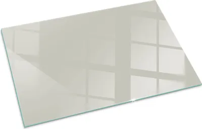 Imagen del producto de Color: Crema claro. Placa de vidrio para: estufa de leña. Placa de vidrio para chimenea. Cristal protector. Placa de protección contra chispas. Placa de vidrio resistente al fuego. Placa de protección térmica. Protección de suelo de vidrio. Dimensiones: 100x70 cm