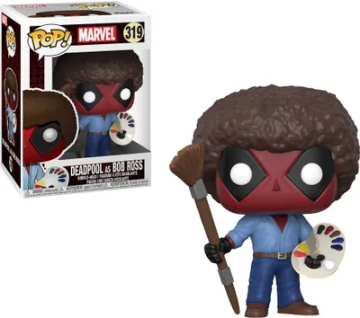 Produktbild von Marvel - Deadpool as Bob Ross 319 - Funko Pop! - Vinyl Figur