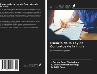 Produktbild von Esencia de la Ley de Contratos de la India