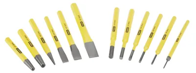 Produktbild von STANLEY Schlagwerkzeug Set Meissel-Körner und Durchschläger Set 12-tlg.