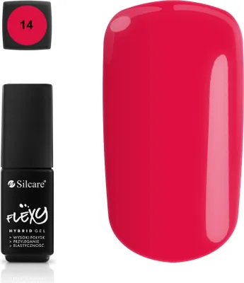 Produktbild von Silcare Flexy Hybridnagellack - Hochwertiger, Langlebiger und Schnelltrocknender Nagellack, 4,5g