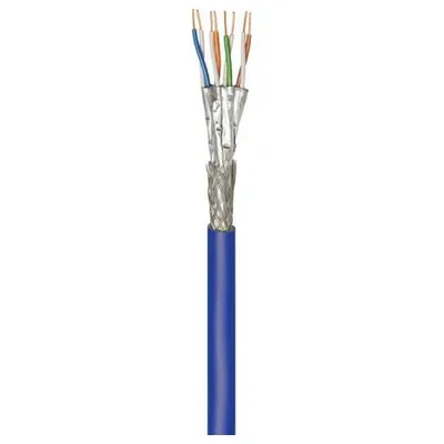 Produktbild von CAT 7A Netzwerkkabel, S/FTP (PiMF), blau