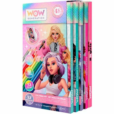 Obrázok produktu pre Zestaw Wow Generation - Kolorowy Zestaw Akcesoriów z Notesem Premium