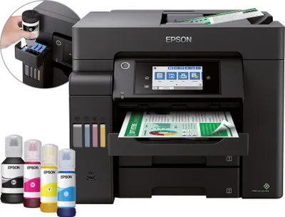 Produktbild von EPSON EcoTank ET-5800 4 in 1 Tintenstrahl-Multifunktionsdrucker schwarz