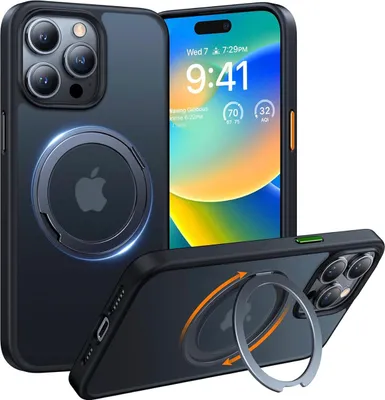 Obrázok produktu pre Torras Ostand Pro Series kryt pre iPhone 15 Pro Max – Čierny