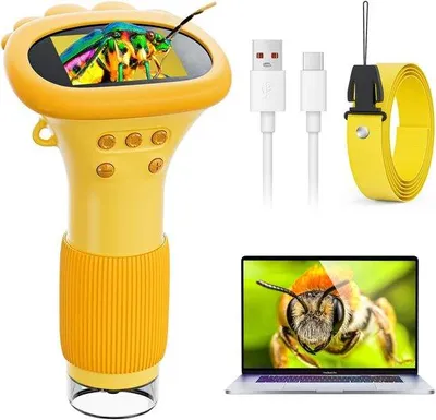 Obrázok produktu pre Kinderscope – Digitálny mikroskop – Veda a objavovanie – 1000-násobné zväčšenie – 5-palcový displej