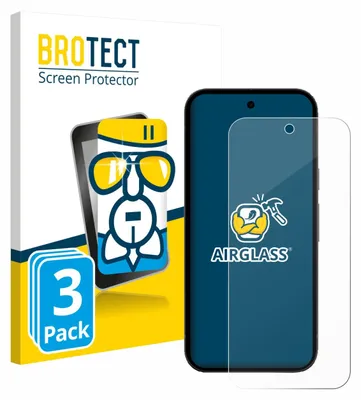Produktbild von 3x BROTECT Schutzglas für Google Pixel 10a (case-friendly) Schutzfolie Panzer Folie Glas Display Schutz klar