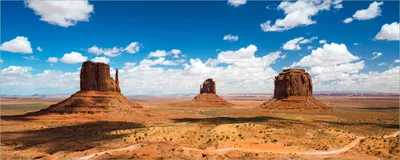 Produktbild von Wallario Poster - Monument Valley, Kunstdruck Größe: 80 x 200 cm