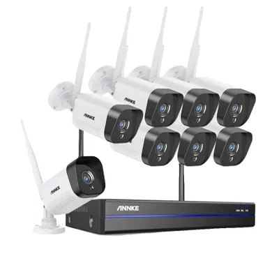 Produktbild von Videoüberwachungssystem, drahtlose Konnektivität, Nachtsichtfähigkeit, 8PCS Kameras-a, 1T-b