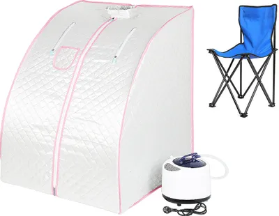 Produktbild von WYCTIN Tragbare 1.8 Dampfsauna Maschine Abnehmen Sauna Steamer Gewichtsverlust Therapie 1000w Silber