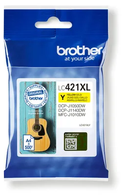 Produktbild von Brother LC-421XLY Druckerpatrone 1 Stück(e) Original Hohe (XL-) Ausbeute Gelb
