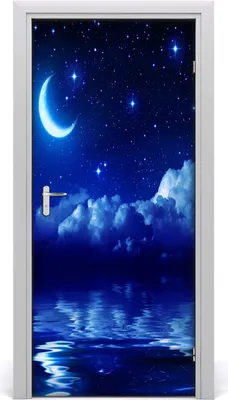 Produktbild von Tulup Türaufkleber 95x205 cm Dekorative Aufkleber Selbstklebend Wasserdichte Tapete Abnehmbar Schlafzimmer Wohnzimmer Wohnkultur - des Nachthimmel