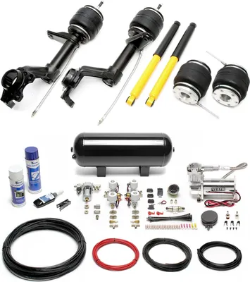 Produktbild von TA Technix Luftfahrwerk + Kompressor Kit schwarz für Opel Kadett E -CC -Cabriolet