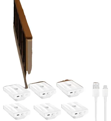 Produktbild von Bewegungsmelder Nachtlicht, wiederaufladbar, 3 einstellbare Modi, 6PCS