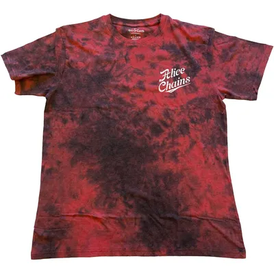 Image de Alice In Chains - T-shirt teint dans la masse pour homme/femme, unie RO3953 (M) (rouge)