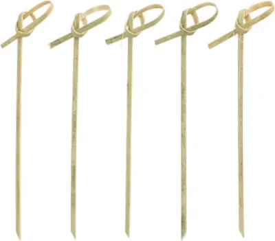Produktbild von 40 Papstar Fingerfood - Spieße 10 cm Knoten 81000