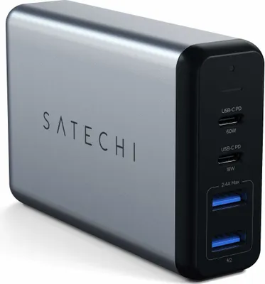 Produktbild von Satechi ST-MC2TCAM, Drinnen, AC, Schwarz, Silber