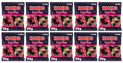 Image de Bonbons gélifiés Berries 175 g - Haribo - 10 x