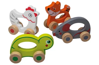 Image de Animaux en bois à chevaucher (4 modèles)