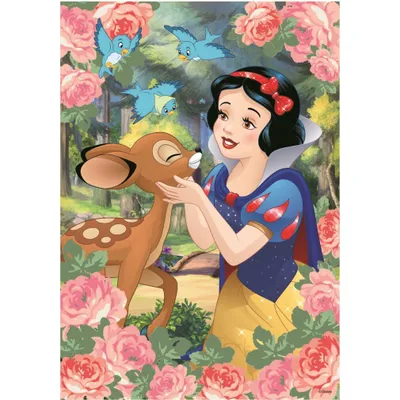 Produktbild von DINO Puzzle mit Edelsteinen Schneewittchen und die Rehe 200 Teile