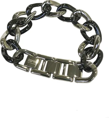 Produktbild von Esprit Collection Armband Edelstahl Silber Schwarz - ELBR11606B195