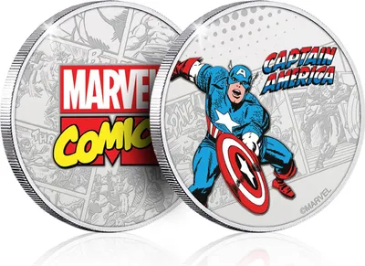 Produktbild von Sammlermünze Marvel - Captain America Limited Edition