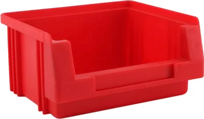 Produktbild von SuperSparSet 50x Sichtlagerbox Classic H | Rot | HxBxT 5x10x9cm | Polypropylen | Sichtlagerbehälter, Sichtlagerkasten, Sichtlagerkastensortiment, Sortierbehälter