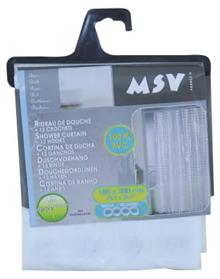 Immagine prodotto di Tenda da doccia in PVC bianco