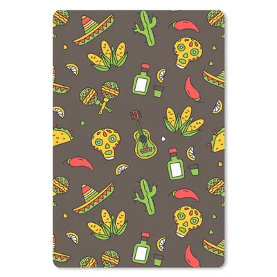 Produktbild von MuchoWow® Mauspad Mousepad Muster - Mexiko - Sombrero 40x60 cm - Mousepads - Maus Mat - Pad - Mausunterlage - Schreibtisch Accesoire